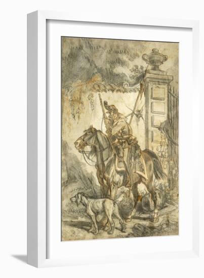 Lancers on Patrol by Stanislao Grimaldi Del Poggetto-null-Framed Giclee Print