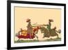 Lances at the Thrust Between Knights-Hector Mair Paulus-Framed Art Print