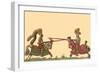 Lances at the Thrust Between Knights-Hector Mair Paulus-Framed Art Print