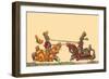 Lances at the Thrust Between Knights-Hector Mair Paulus-Framed Art Print