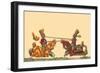 Lances at the Thrust Between Knights-Hector Mair Paulus-Framed Art Print