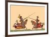 Lances at the Thrust Between Knights-Hector Mair Paulus-Framed Premium Giclee Print