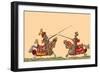 Lances at the Thrust Between Knights-Hector Mair Paulus-Framed Art Print