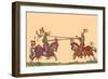 Lances at the Thrust Between Knights-Hector Mair Paulus-Framed Art Print