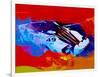 Lancia Stratos Watercolor 2-NaxArt-Framed Art Print