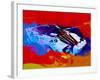 Lancia Stratos Watercolor 2-NaxArt-Framed Art Print