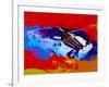 Lancia Stratos Watercolor 2-NaxArt-Framed Art Print