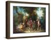 Lancret, Nicolas (1690-1743) the Four Ages of Man: Maturity Oil on Canvas Rococo Ca 1735 France Nat-Nicolas Lancret-Framed Giclee Print
