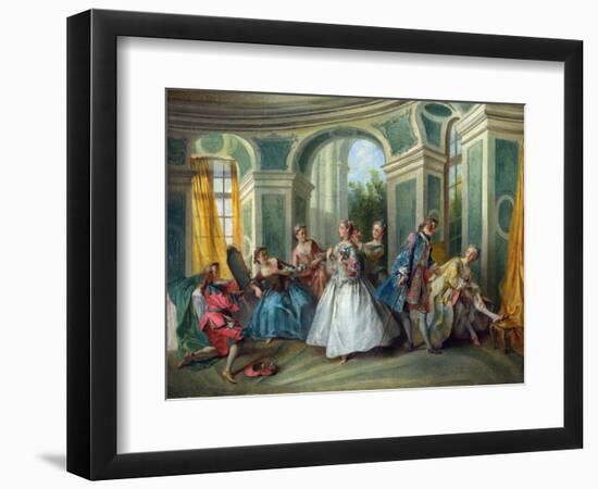 Lancret, Nicolas (1690-1743) the Four Ages of Man: Youth Oil on Canvas Rococo Ca 1735 France Nation-Nicolas Lancret-Framed Giclee Print