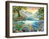 Land and Water Utopia-Adrian Chesterman-Framed Art Print