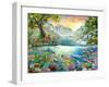 Land and Water Utopia-Adrian Chesterman-Framed Art Print