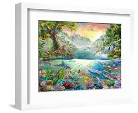 Land and Water Utopia-Adrian Chesterman-Framed Art Print