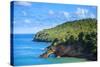 Land Bridge on the Caribbean, St Lucia-Wollwerth Imagery-Stretched Canvas