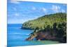 Land Bridge on the Caribbean, St Lucia-Wollwerth Imagery-Mounted Photographic Print