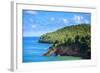 Land Bridge on the Caribbean, St Lucia-Wollwerth Imagery-Framed Photographic Print