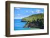 Land Bridge on the Caribbean, St Lucia-Wollwerth Imagery-Framed Photographic Print