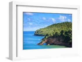 Land Bridge on the Caribbean, St Lucia-Wollwerth Imagery-Framed Photographic Print