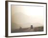 Land Cruiser Driving Along Dusty Road, Between Zagora and Tata, Morocco, North Africa, Africa-Jane Sweeney-Framed Photographic Print