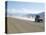 Land Cruiser on Altiplano Track and Tourists Going to Laguna Colorado, Southwest Highlands, Bolivia-Tony Waltham-Stretched Canvas