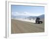 Land Cruiser on Altiplano Track and Tourists Going to Laguna Colorado, Southwest Highlands, Bolivia-Tony Waltham-Framed Photographic Print