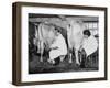 Land Girls Milking Cows at a Dairy Farm in Hartley, Kent During World War II-Robert Hunt-Framed Photographic Print