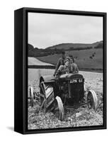 Land Girls WWII-Robert Hunt-Framed Stretched Canvas