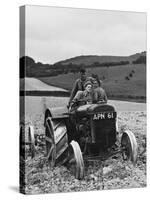Land Girls WWII-Robert Hunt-Stretched Canvas