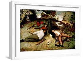 Land of Cockaigne, 1567-Pieter Bruegel the Elder-Framed Giclee Print