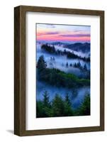 Land of Dreams and Fog, Sunset Over San Francisco Bay Area Hills-Vincent James-Framed Photographic Print