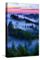 Land of Dreams and Fog, Sunset Over San Francisco Bay Area Hills-Vincent James-Stretched Canvas