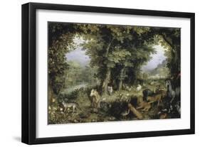 Land of Paradise-Jan Brueghel the Elder-Framed Giclee Print