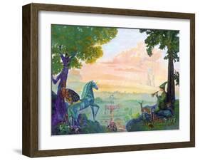 Land of Pegasus-Judy Mastrangelo-Framed Giclee Print