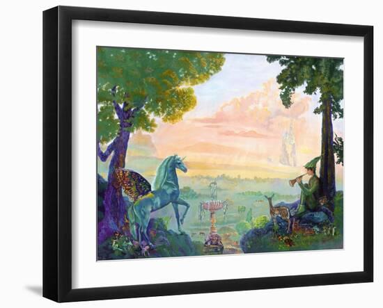 Land of Pegasus-Judy Mastrangelo-Framed Giclee Print