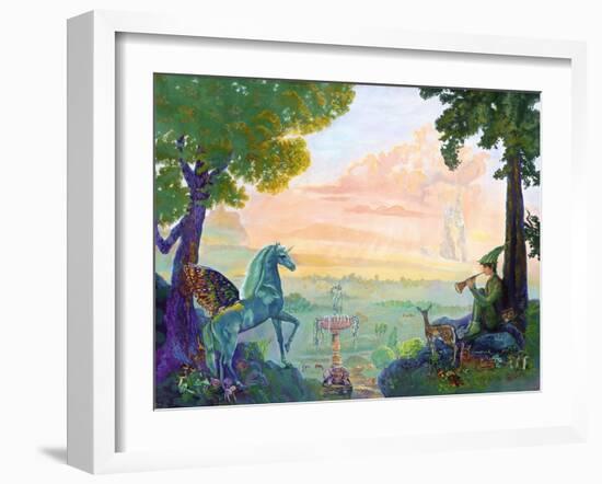 Land of Pegasus-Judy Mastrangelo-Framed Giclee Print