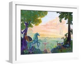 Land of Pegasus-Judy Mastrangelo-Framed Giclee Print