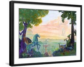 Land of Pegasus-Judy Mastrangelo-Framed Giclee Print