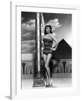 Land of the Pharaoes by Howard Hawks with Joan Collins, British actress born may 23rd, 1933, here 1-null-Framed Photo