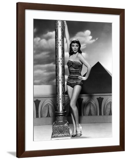 Land of the Pharaoes by Howard Hawks with Joan Collins, British actress born may 23rd, 1933, here 1--Framed Photo