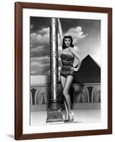 Land of the Pharaoes by Howard Hawks with Joan Collins, British actress born may 23rd, 1933, here 1-null-Framed Photo