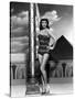 Land of the Pharaoes by Howard Hawks with Joan Collins, British actress born may 23rd, 1933, here 1-null-Stretched Canvas