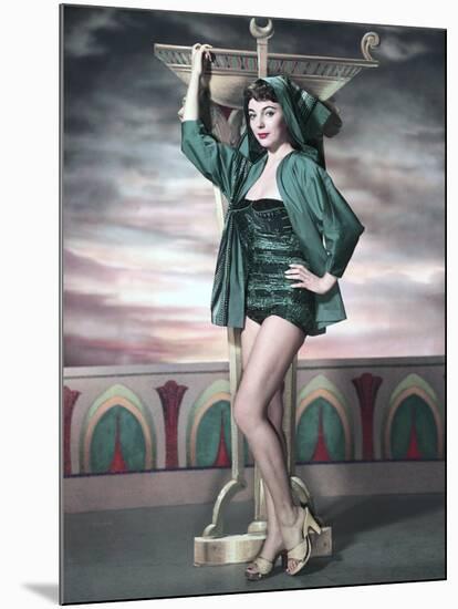 Land of the Pharaohs by Howard Hawks with Joan Collins, c, 1955. Promotional portrait (photo)-null-Mounted Photo