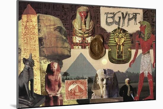 Land of the Pharaohs-Gerry Charm-Mounted Giclee Print