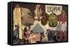 Land of the Pharaohs-Gerry Charm-Framed Stretched Canvas