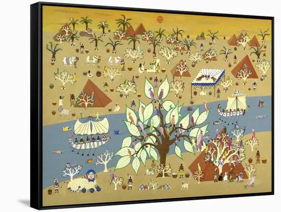 Land of the Pharoahs-David Sheskin-Framed Stretched Canvas