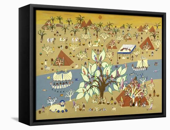 Land of the Pharoahs-David Sheskin-Framed Stretched Canvas