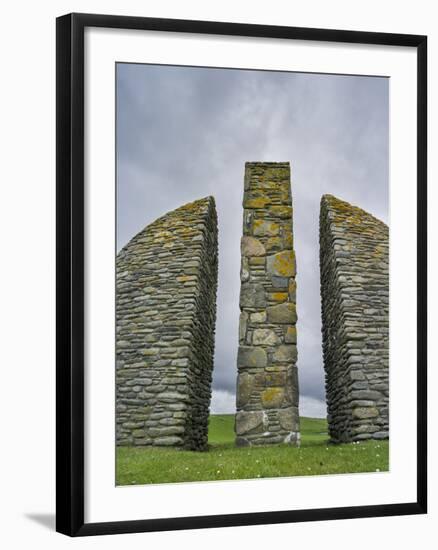 Land Raiders Monument Near Coll and Gress, Isle of Lewis, Scotland-Martin Zwick-Framed Photographic Print