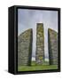 Land Raiders Monument Near Coll and Gress, Isle of Lewis, Scotland-Martin Zwick-Framed Stretched Canvas