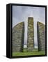 Land Raiders Monument Near Coll and Gress, Isle of Lewis, Scotland-Martin Zwick-Framed Stretched Canvas