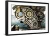 Land Rover Engine in Garage, Zambia-Paul Souders-Framed Photographic Print