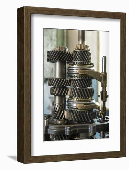 Land Rover Transmission Parts in Garage, Zambia-Paul Souders-Framed Photographic Print